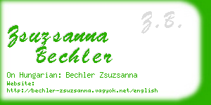 zsuzsanna bechler business card